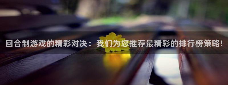 k8凯发的新网站：回合制游戏的精彩对决：我们为您推荐最精彩的